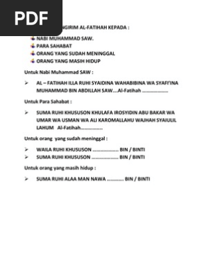 Doa Untuk Mengirim Pdf