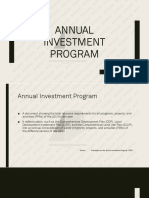 Annual Investment Program AIP