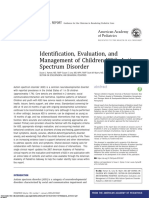 Identification, Evaluation, and Management of Children With Autism Spectrum Disorder