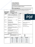 MATH101 - Course Outline and Learning Contract - 2022