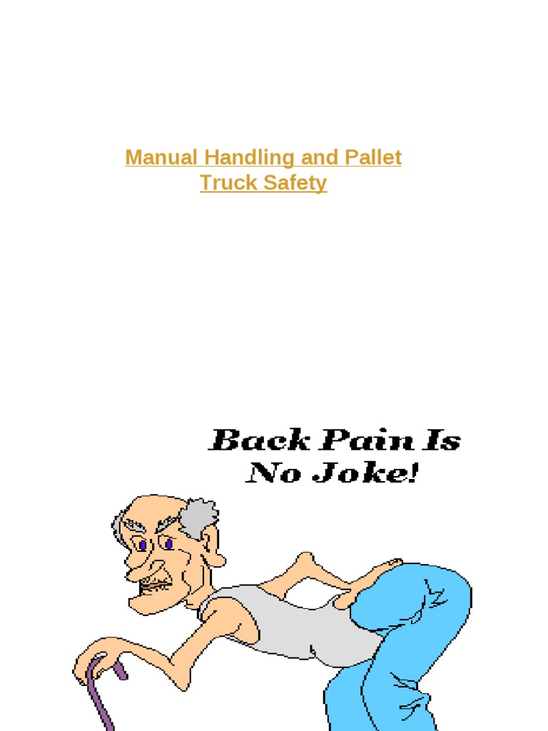 Manual Handling and Pallet Truck Safety PDF Pallet Truck