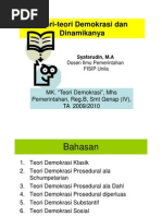 Download Teori Teori Demokrasi Bahan 3 by hnsabrie SN59244046 doc pdf