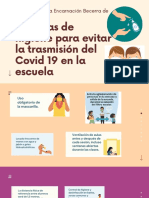 Escuela Maestra Encarnación Becerra de Madrazo: Medidas de Higiene para Evitar La Trasmisión Del Covid 19 en La Escuela