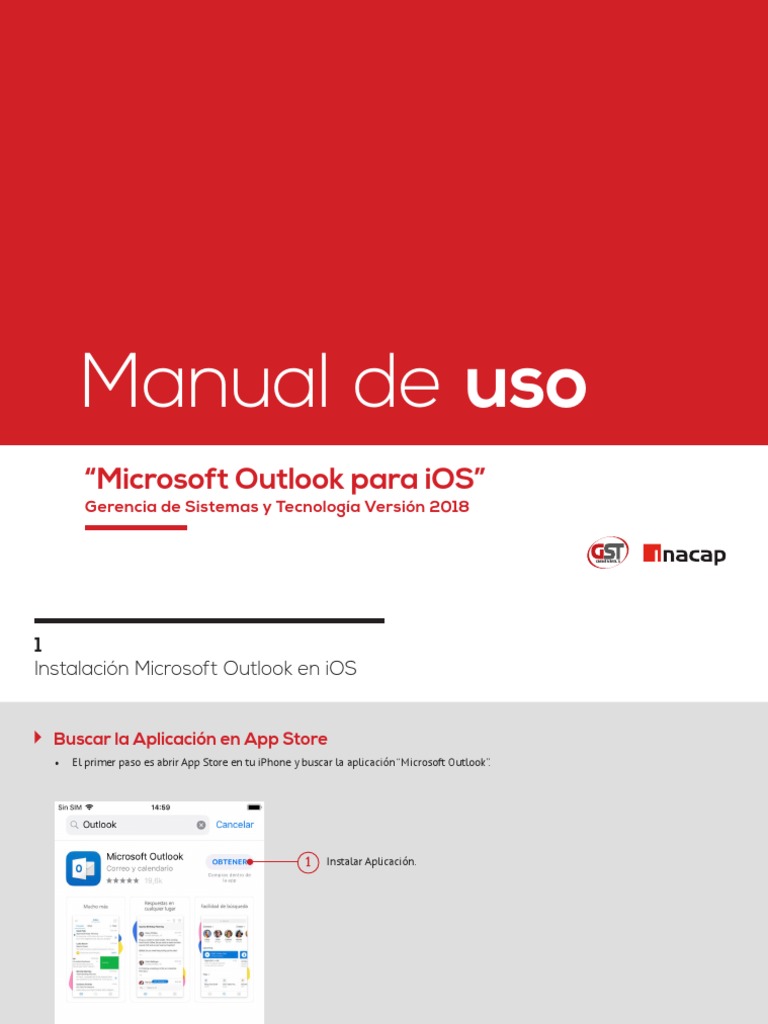 Configuración de Outlook en iPhone INACAP | PDF | Ios | Ingeniería de ...