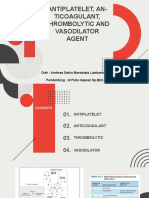 Vasodilator and Anticoagulant Agents Summary