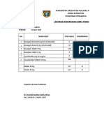 Laporan Pemakaian Psikotropika 2021