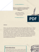 Exemplifying Accumulation by Dispossession Mining and Indigenous Peoples in The Philippines