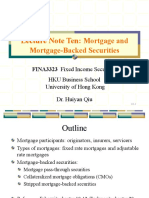 Lecture Note 10 - Mortgage and Mortgage-Backed Securities