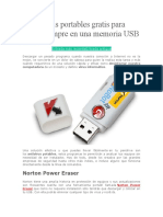 Antivirus portables gratis para llevar en USB