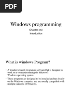 Chap One Window Program