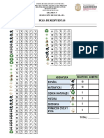 Hoja de Respuestas Examen de Escolta 2022