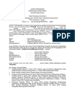 Pembangunan Tempat Parkir Kendaraan Operasional PPKK - Surat Perjanjian