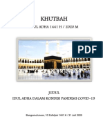 Khotbal Idul Ahda 1441 H - 2020