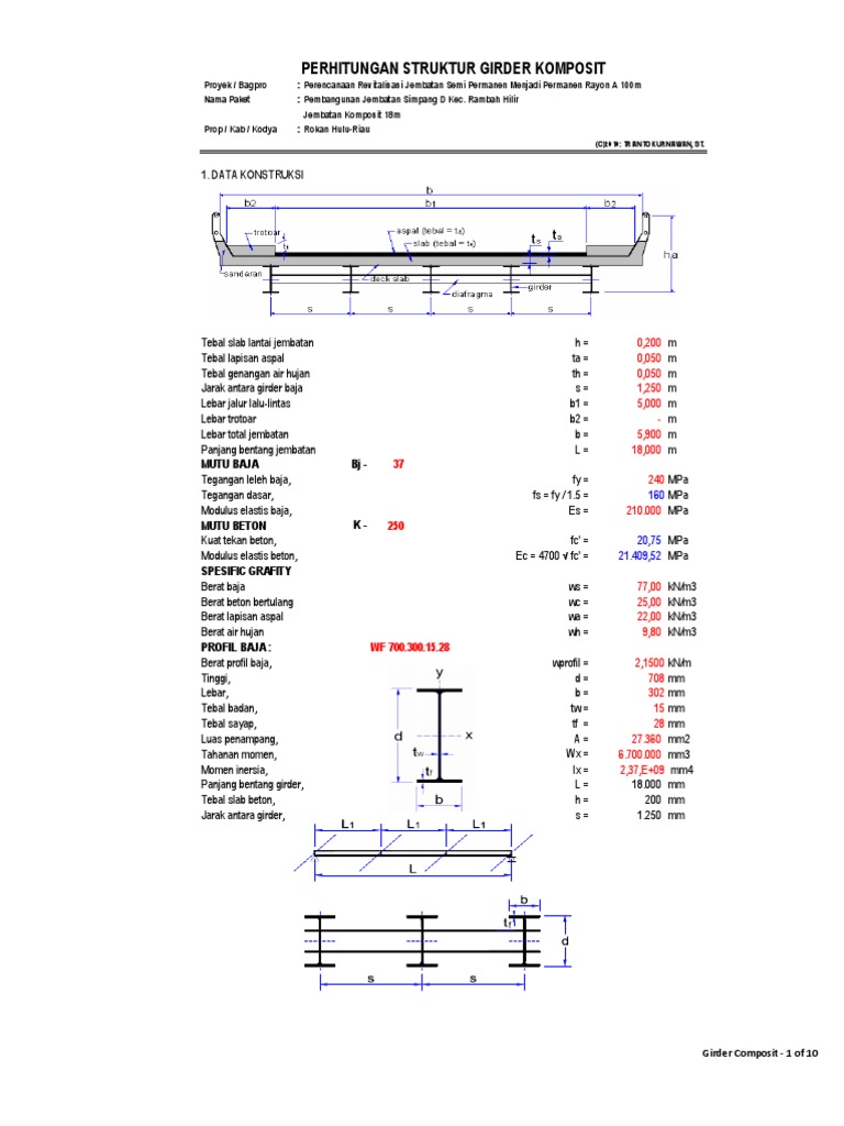 10struktursimpangd Upload Contoh Design Jembatan Komposit