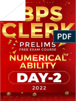 Ibps Clerk 2022 Na - Day 2 Prelims - PDF 1