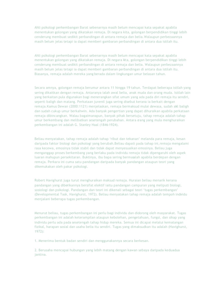 Maksud Remaja Pdf