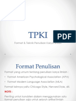 Format Dan Teknik Penulisan Kutipan