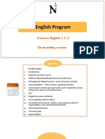 Online English Course Onboarding
