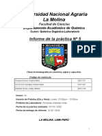 Informe Cromatografía en Columna, Papel y Capa (Química Orgánica) - UNALM 