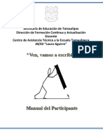 Manual del Participante: Secretaría de Educación de Tamaulipas
