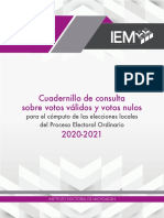 Cuadernillo de Consulta para Votos Validos y Nulos para Le Computo 2020-2021