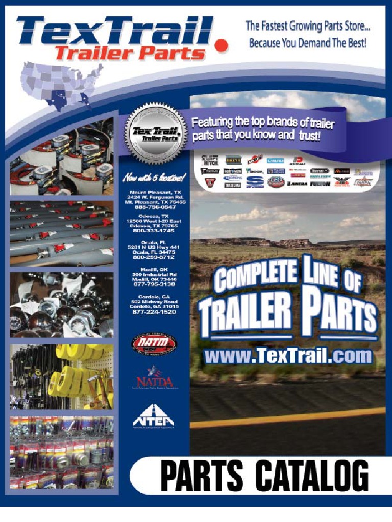 2010 TexTrail Catalog PDF Axle Trailer (Vehicle)