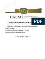 Transmision de Obligaciones