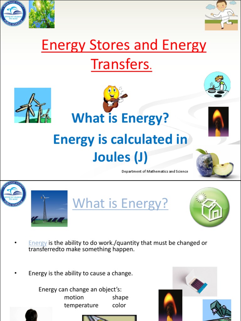 Understanding Energy: Types and Transfers | PDF | Potential Energy ...