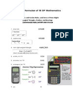 Terms and Formulae of IB DP Math From Lesson Seven