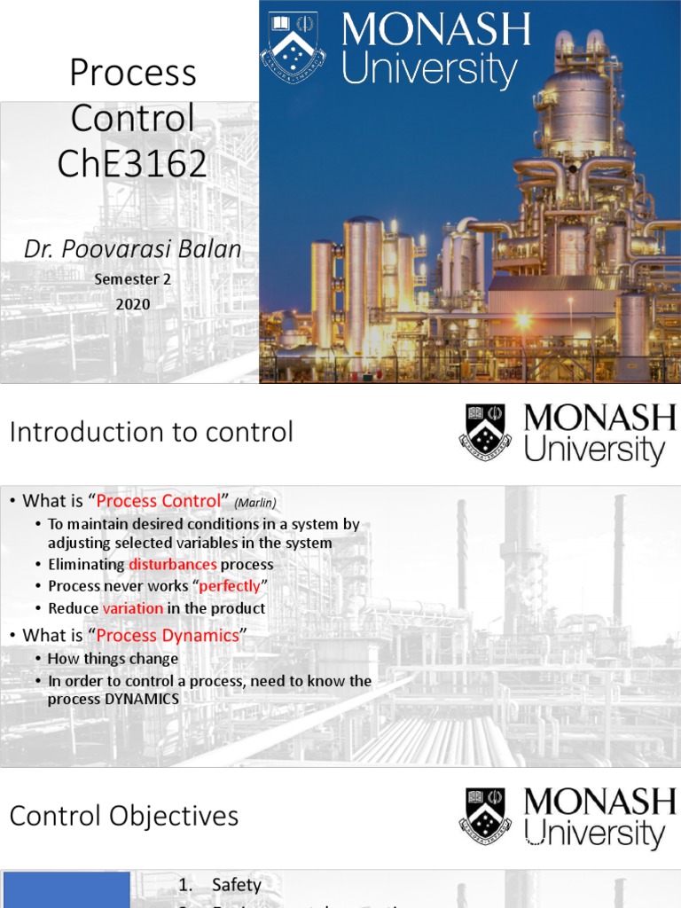 Lecture 1 Introduction To Process Control PDF Accuracy And