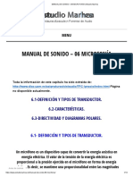 MANUAL DE SONIDO - 06 MICROFONÍA - Estudio Marhea