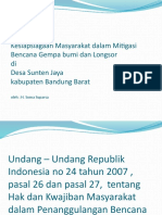 Kesiapsiagaan Masyarakat Dalam Mitigasi Bencana Gempa Bumi Dan