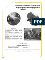 Flanged Seals With Extended Diaphragm and Direct Diaphragm Cleaning System S-TK-P