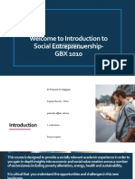 Introduction to Social Entreprenuership- GBX 1010 sem 1 202021