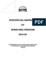 Statistical Abstract of Himachal Pradesh 2019-20: Key Socioeconomic Indicators