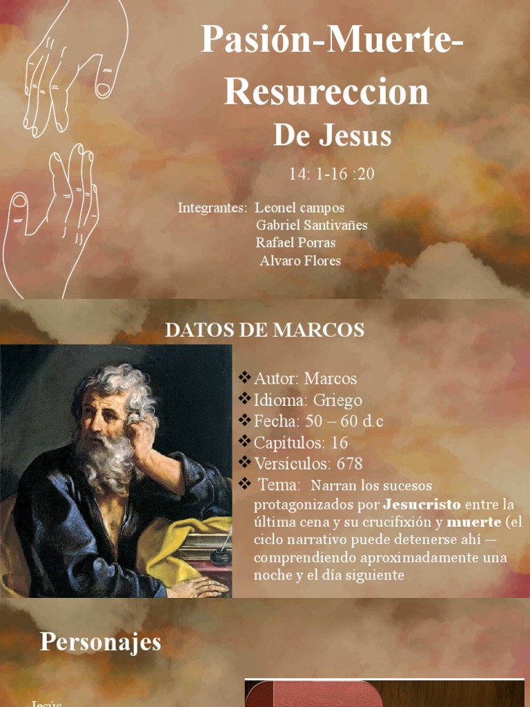 Pasión y Muerte de Jesús en Marcos | PDF | Jesús | Pascua de Resurrección