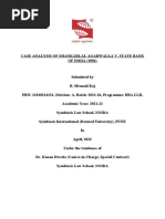 CASE ANALYSIS of Shankarlal Agarwalla V SBI