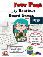 Eat Your Peas Daily Routines Board Games