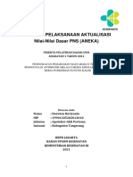 Laporan Pelaksanaan Aktualisasi Nilai-Nilai Dasar PNS (ANEKA)