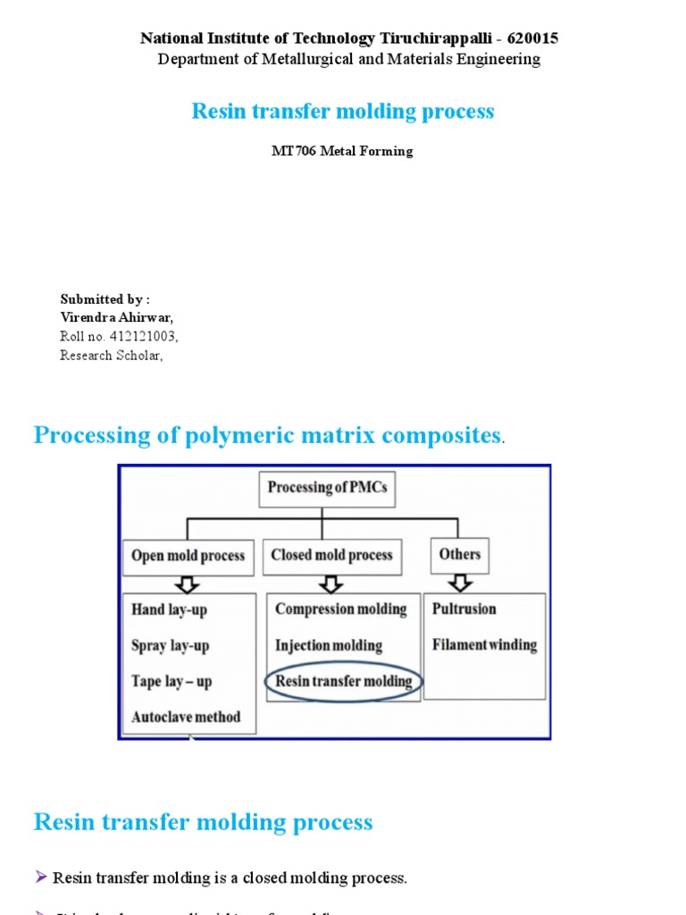 Overview of Resin Transfer Molding Process | PDF | Composite Material ...