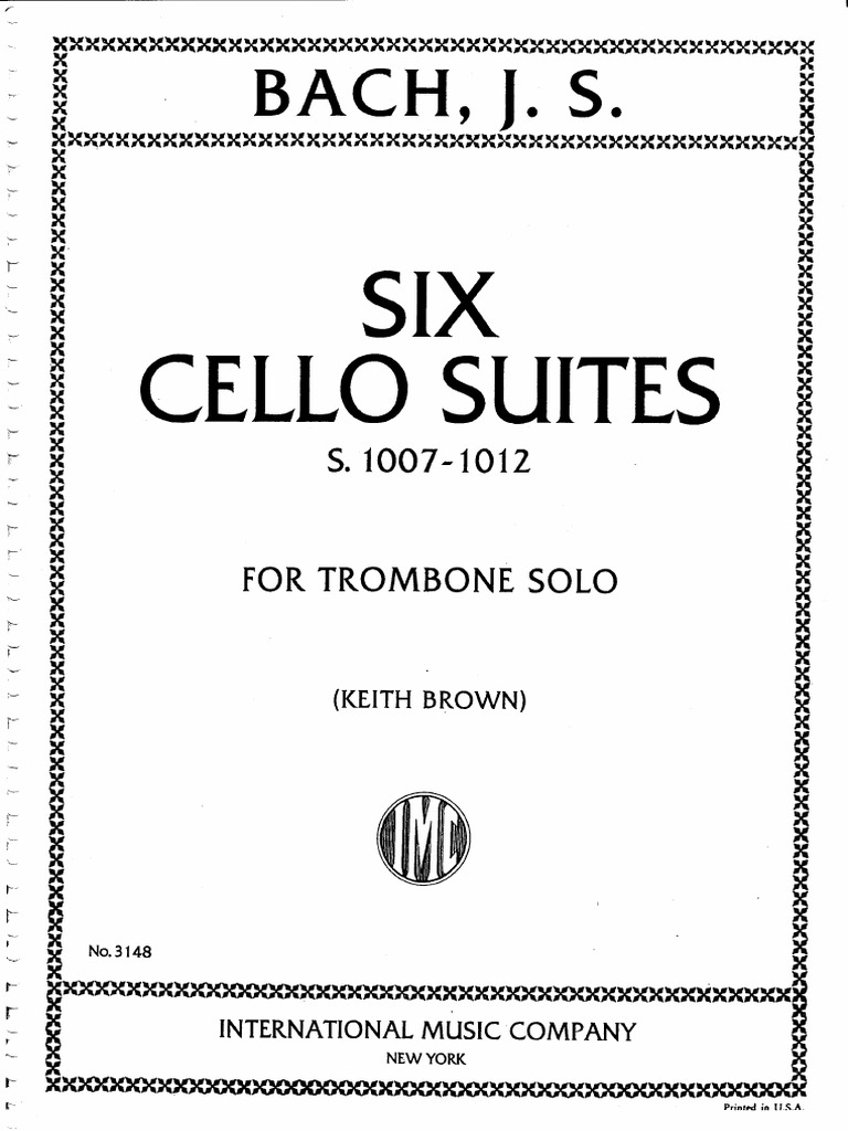 6 Cello Suites - J.S.bach | PDF