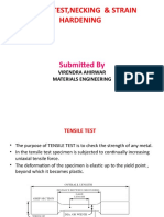 Tensile Test, Necking & Strain Hardening V