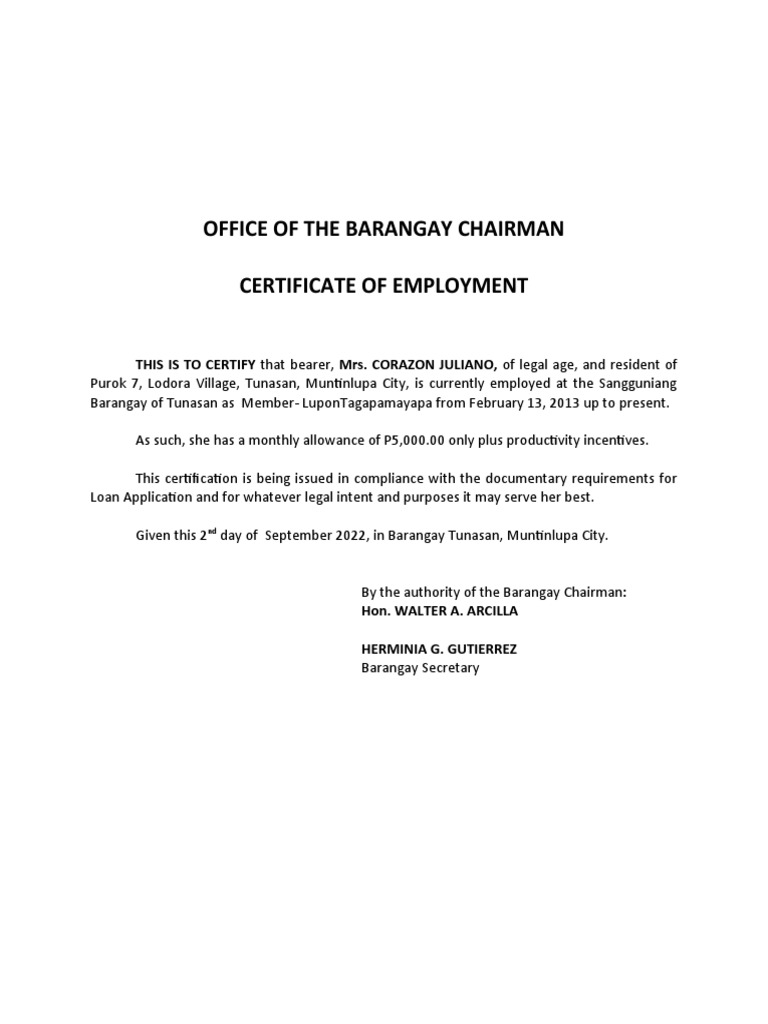 Employment | PDF