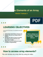 M7S2 Access The Elements of An Array