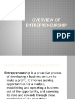 Overview of Entrepreneurship