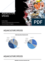 REPRODUCTIVE PHYSIOLOGY OF AQUACULTURE SPECIES UNHAS - DR - Waiho - AKUATROP - UMT