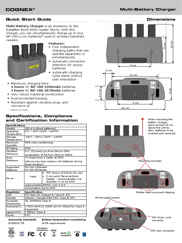 MultiBattery Charger QRG | PDF | Battery Charger | Electrical Components