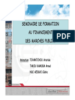 2016 SEMINAIRE SUR LES MARCHES PUBLICS AFB (Mode de Compatibilité)