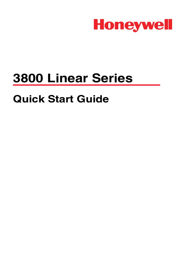 3800 Linear Series: Quick Start Guide | PDF | Barcode | Image Scanner