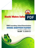 Kochi Metro Sahodaya Model Question Papers Answer Keys